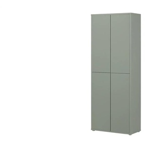 Mehrzweckschrank - grün - Materialmix - 74,3 cm - 192 cm - 34,8 cm | Möbel Kraft