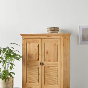 Schuhkommode HOME AFFAIRE Rauna Sideboards Gr. B/H/T: 113cm x 138cm x 39cm, beige (natur) aus massiver Kiefer, viel Stauraum