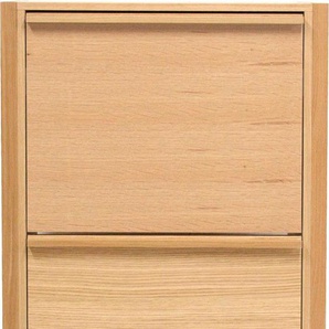 Schuhkommode WOODMAN NewEst Sideboards Gr. B/H/T: 67cm x 138cm x 28cm, braun (eichefarben) Breite 67 cm, mit 3 Klappen, Holzfurnier aus Eiche