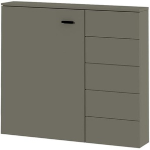 Hängeschuhschrank - grau - Materialmix - 96 cm - 88 cm - 18 cm | Möbel Kraft