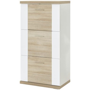 Schuhschrank  Titan ¦ holzfarben ¦ Maße (cm): B: 65 H: 131 T: 42