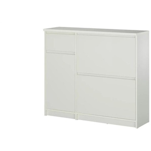 Schuhschrank - weiß - Materialmix - 108,9 cm - 92,9 cm - 31,5 cm | Möbel Kraft