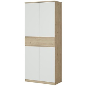 Schuhschrank - weiß - Materialmix - 80,4 cm - 191,7 cm - 40 cm | Möbel Kraft