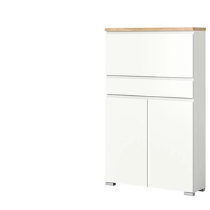 Primo Schuhschrank - weiß - Materialmix - 95 cm - 151 cm - 27 cm | Möbel Kraft