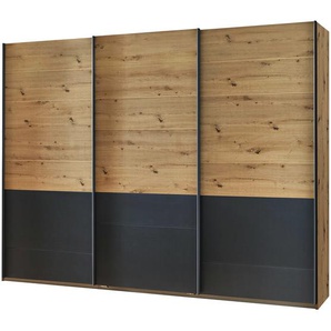 Schwebetürenschrank 3-türig Bilbao | holzfarben | 271 cm | 210 cm | 62 cm |