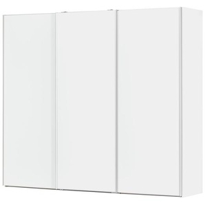 Schwebetürenschrank, 3-türig - weiß - Materialmix - 249 cm - 200 cm - 68 cm | Möbel Kraft