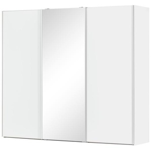 Schwebetürenschrank, 3-türig - weiß - Materialmix - 280 cm - 222 cm - 68 cm | Möbel Kraft