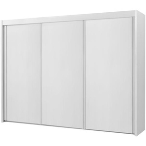 Schwebetürenschrank, 3-türig - weiß - Materialmix - 300 cm - 223 cm - 65 cm | Möbel Kraft