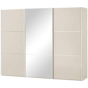 Schwebetürenschrank - beige - Materialmix - 249 cm - 222 cm - 68 cm | Möbel Kraft