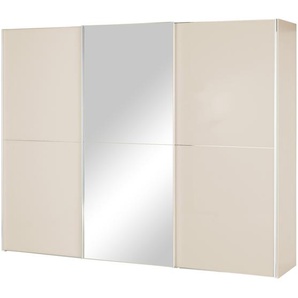 Schwebetürenschrank - beige - Materialmix - 249 cm - 240 cm - 68 cm | Möbel Kraft