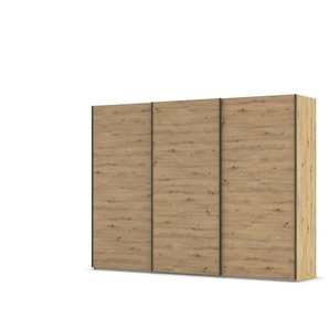 Schwebetürenschrank - braun - Materialmix - 301 cm - 223 cm | Möbel Kraft