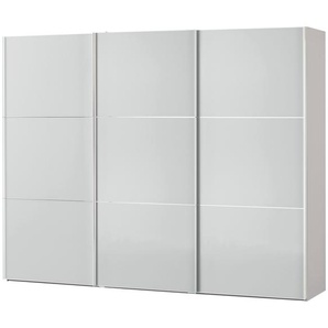 Schwebetürenschrank  Ensenso Glas ¦ grau ¦ Maße (cm): B: 249 H: 222 T: 68