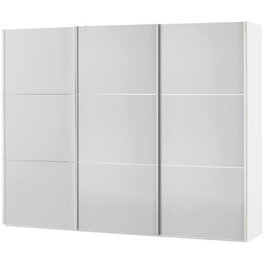 Schwebetürenschrank  Ensenso Glas ¦ grau ¦ Maße (cm): B: 280 H: 222 T: 68