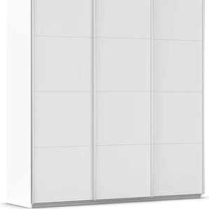 Schwebetürenschrank RAUCH Kleiderschrank Schrank Garderobe AGORDO mit Dekor- oder Hochglanzfront Schränke Gr. B/H/T: 203cm x 229cm x 62cm, 3 St., weiß (alpinweiß) durchdachte Innenausstattung, in 4 Breiten und 2 Höhen MADE IN GERMANY