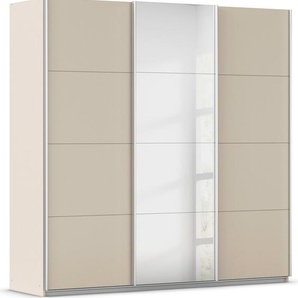 Schwebetürenschrank RAUCH Kleiderschrank Schrank Garderobe AGORDO mit Dekor- oder Hochglanzfront Schränke Gr. B/H/T: 203cm x 210cm x 62cm, 3 St., beige (champagner) durchdachte Innenausstattung, in 4 Breiten und 2 Höhen MADE IN GERMANY