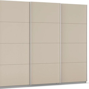 Schwebetürenschrank RAUCH Kleiderschrank Schrank Garderobe AGORDO mit Dekor- oder Hochglanzfront Schränke Gr. B/H/T: 271cm x 210cm x 62cm, 3 St., beige (champagner) durchdachte Innenausstattung, in 4 Breiten und 2 Höhen MADE IN GERMANY