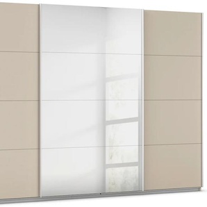 Schwebetürenschrank RAUCH Kleiderschrank Schrank Garderobe AGORDO mit Dekor- oder Hochglanzfront Schränke Gr. B/H/T: 315cm x 210cm x 62cm, 3 St., beige (champagner) durchdachte Innenausstattung, in 4 Breiten und 2 Höhen MADE IN GERMANY