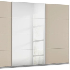 Schwebetürenschrank RAUCH Kleiderschrank Schrank Garderobe AGORDO mit Dekor- oder Hochglanzfront Schränke Gr. B/H/T: 360cm x 210cm x 62cm, 3 St., beige (champagner) durchdachte Innenausstattung, in 4 Breiten und 2 Höhen MADE IN GERMANY