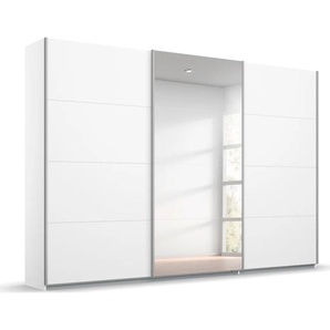 Schwebetürenschrank RAUCH Kleiderschrank Schrank Garderobe BESTSELLER KOLUNA mit Spiegel Schränke Gr. B/H/T: 271cm x 229cm x 62cm, 3 St., weiß (alpinweiß) inkl. 2 Innenschubladen sowie extra Einlegeböden MADE IN GERMANY Bestseller