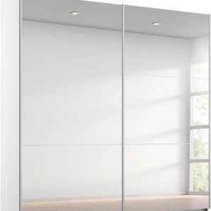 Schwebetürenschrank RAUCH Kleiderschrank Schrank Garderobe REFLECT Schränke Gr. B/H/T: 175cm x 191cm x 59cm, 2 St., weiß (alpinweiß) inkl. praktischer Innenausstattung mit 2 Stoffboxen MADE IN GERMANY