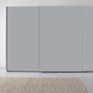 Schwebetürenschrank RAUCH Kleiderschrank Schrank Garderobe TOPSELLER OTELI inkl. Inneneinteilung Schränke Gr. B/H/T: 360cm x 210cm x 62cm, grau (seidengrau) mit 3 Innenschubladen sowie zusätzlichen Einlegeböden MADE IN GERMANY