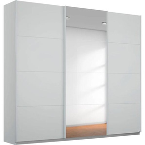 Schwebetürenschrank RAUCH Kleiderschrank Schrank Garderobe Wäscheschrank BESTSELLER KEPAN Schränke Gr. B/H/T: 203cm x 230cm x 62cm, 3 St., grau (seidengrau) inkl. Schubladen-Einsatz und extra Einlegeböden MADE IN GERMANY