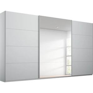 Schwebetürenschrank RAUCH Kleiderschrank Schrank Garderobe Wäscheschrank TOMA Schränke Gr. B/H/T: 360cm x 229cm x 62cm, 3 St., grau (seidengrau) inkl. Regaleinsatz sowie zusätzlichen Einlegeböden MADE IN GERMANY