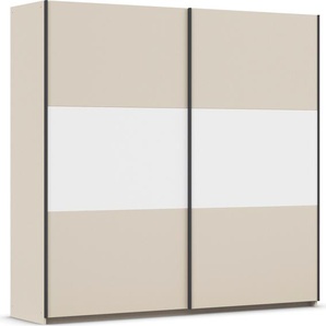 Schwebetürenschrank RAUCH Neo Schränke Gr. B/H/T: 218cm x 210cm x 59cm, 2 St., beige (champagner/alpinweiß) mit großzügigem Stauraum und vielfältigen Farbkombinationen