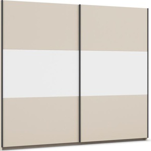 Schwebetürenschrank RAUCH Neo Schränke Gr. B/H/T: 261cm x 210cm x 59cm, 2 St., beige (champagner/alpinweiß) mit großzügigem Stauraum und vielfältigen Farbkombinationen