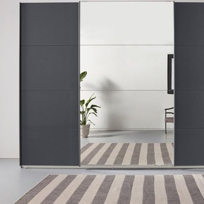 Schwebetürenschrank RAUCH Kleiderschrank Schrank Garderobe TOPSELLER OTELI inkl. Inneneinteilung Schränke Gr. B/H/T: 315cm x 229cm x 62cm, grau (graumetallic) mit 3 Innenschubladen sowie zusätzlichen Einlegeböden MADE IN GERMANY