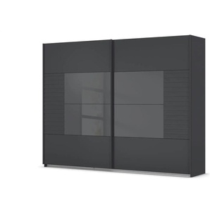 Schwebetürenschrank  Rowton ¦ schwarz ¦ Maße (cm): B: 271 H: 210 T: 62