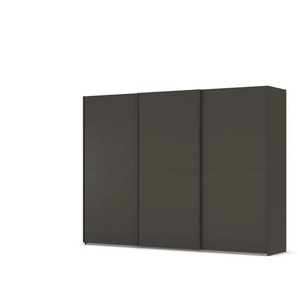 Schwebetürenschrank - schwarz - Materialmix - 301 cm - 223 cm | Möbel Kraft