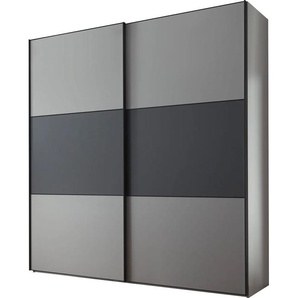 Schwebetürenschrank STAUD Includo, Made in Germany Schränke Gr. B/H/T: 200 cm x 222 cm x 68 cm, Premium, 2 St., blau (dekor saphir, vulkan) Mit vier verschiedenen Ausstattungsvarianten