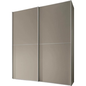 Schwebetürenschrank STAUD Sinfonie Plus, edles Design in hochwertiger Qualität, Made Germany Schränke Gr. B/H/T: 167cm x 222cm x 68cm, Basic, 2 St., beige (sand) Mit vier verschiedenen Ausstattungsvarianten