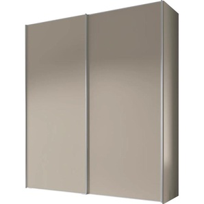 Schwebetürenschrank STAUD Sinfonie Plus, edles Design in hochwertiger Qualität, Made Germany Schränke Gr. B/H/T: 167cm x 222cm x 68cm, Basic, 2 St., beige (sand) Mit vier verschiedenen Ausstattungsvarianten