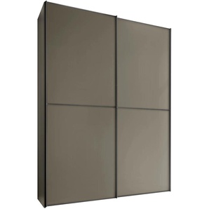 Schwebetürenschrank STAUD Sinfonie Plus, edles Design in hochwertiger Qualität, Made Germany Schränke Gr. B/H/T: 167 cm x 222 cm x 68 cm, Basic, 2 St., braun (mocca) Mit vier verschiedenen Ausstattungsvarianten