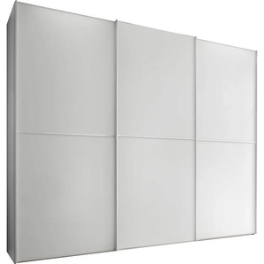 Schwebetürenschrank STAUD Sinfonie Plus, edles Design in hochwertiger Qualität, Made Germany Schränke Gr. B/H/T: 249cm x 222cm x 68cm, Basic, 3 St., weiß Mit vier verschiedenen Ausstattungsvarianten