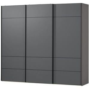 Schwebetürenschrank Talo - grau - Materialmix - 280 cm - 222 cm - 68 cm | Möbel Kraft