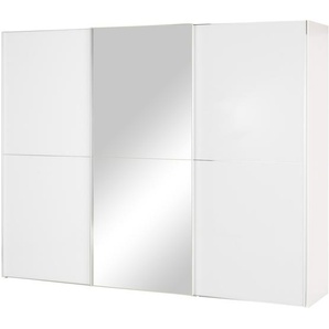 Schwebetürenschrank - weiß - Materialmix - 280 cm - 222 cm - 68 cm | Möbel Kraft