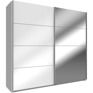 Schwebetürenschrank WIMEX Easy Schränke Gr. B/H/T: 180cm x 210cm x 65cm, 2 St., weiß (weiß, weißglas/spiegel) mit Glas und Spiegel