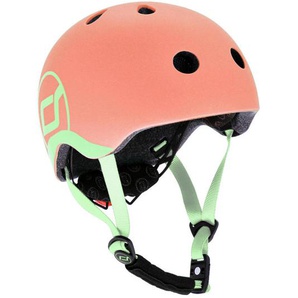 Scoot and Ride Kinderhelm Safety Helmet, Hellgrün, Koralle, Kunststoff, Textil, Gr. Xxs-S, RoHS, Magnetverschluss, sehr leicht, stabil, mit LED-Licht, Kinnpolster,Magnetverschluss, Kinnpolster, Freizeit, Sport & Fitness, Fahrräder, Kinderhelme