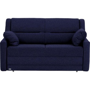 Sedda Schlafsofa, Blau, Textil, Uni, 2-Sitzer, 152x88x91 cm, Austria Gütezeichen, AZO-frei, Lederauswahl, Stoffauswahl, Schlafen auf Sitzhöhe, Hocker erhältlich, Rückenfutter, Kinder- & Jugendzimmer, Jugendmöbel, Jugendsofas