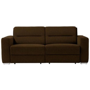 Sedda Schlafsofa, Dunkelbraun, Textil, Uni, 2-Sitzer, 202x86x92 cm, Austria Gütezeichen, AZO-frei, Made in Austria, Stoffauswahl, Schlafen auf Sitzhöhe, einzeln ausziehbar, Kinder- & Jugendzimmer, Jugendmöbel, Jugendsofas