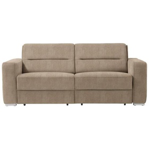 Sedda Schlafsofa, Hellbraun, Textil, Uni, 2-Sitzer, 202x86x92 cm, Austria Gütezeichen, AZO-frei, Made in Austria, Stoffauswahl, Schlafen auf Sitzhöhe, einzeln ausziehbar, Kinder- & Jugendzimmer, Jugendmöbel, Jugendsofas