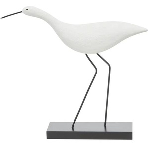 Seereiher - weiß - Polyresin (Kunstharz), MDF - 22 cm - 19,5 cm - 5,5 cm | Möbel Kraft