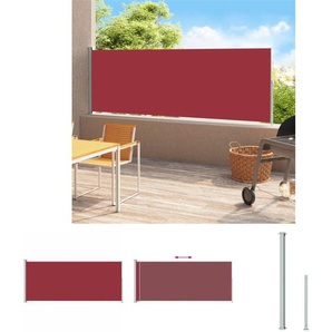 Seitenmarkise Ausziehbar 180x500 cm Rot - Sonnenschirme & Sonnenschutze - Rot - The Living Store