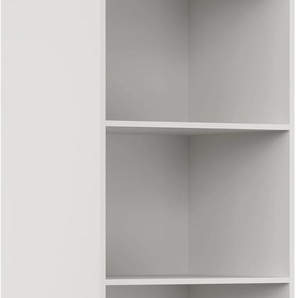 Seitenschrank IMPULS KÜCHEN Prag, Breite/Höhe: 60/205,1 cm, mit Soft-Close Schränke Gr. B/H/T: 60 cm x 205,1 cm x 57,6 cm, grau (beton, optik schiefer dunkelgrau) Seitenschränke vormontiert, mit Schubkasten, Auszug, verstellbaren Fachböden