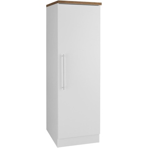 Seitenschrank KOCHSTATION KS-Samos Schränke Gr. B/H/T: 50cm x 165cm x 60cm,, weiß (weiß/wotaneichefarben) 50 cm breit