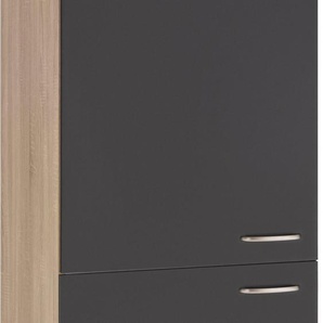 Seitenschrank OPTIFIT Parare Schränke Gr. B/H/T: 60 cm x 174,4 cm x 60 cm, 2 St., grau (anthrazit, eichefarben) Breite 60 cm