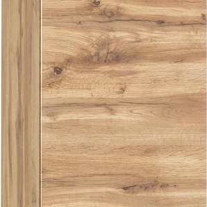 Seitenschrank WELLTIME Lienz, braun (wotaneiche), B:40cm H:180cm T:35cm, MDF, Schränke, Bad-Hochschrank Bad-Seitenschrank